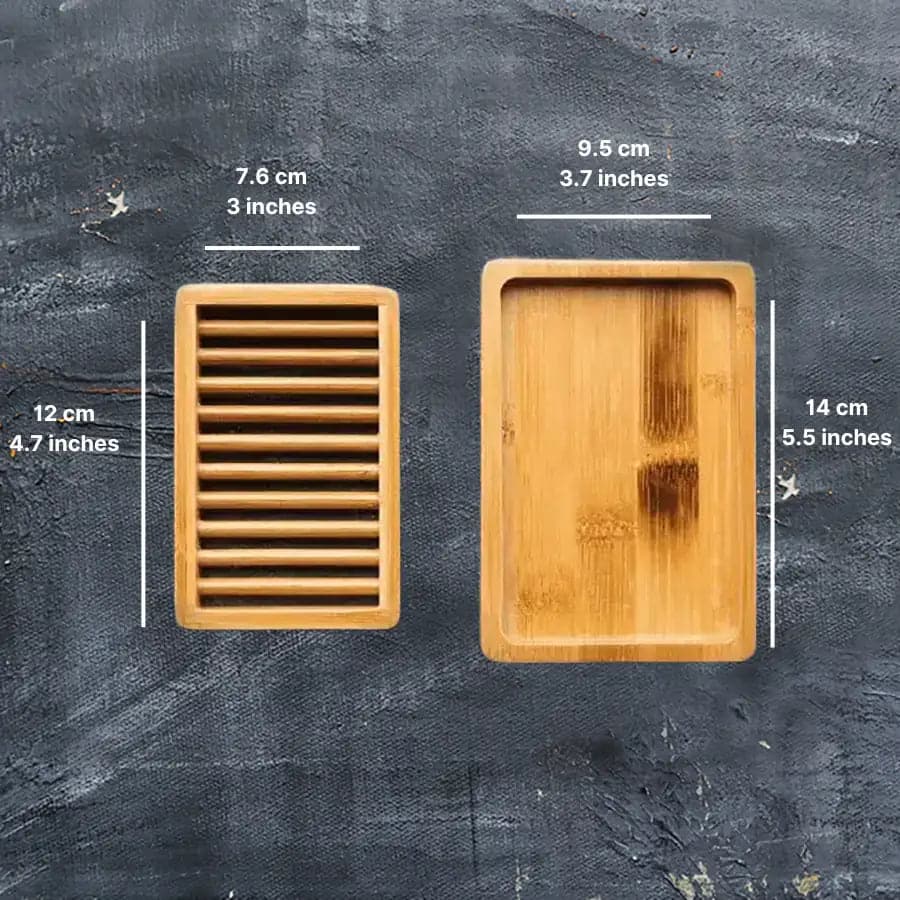 Dual-layer Bamboo Soap Dish