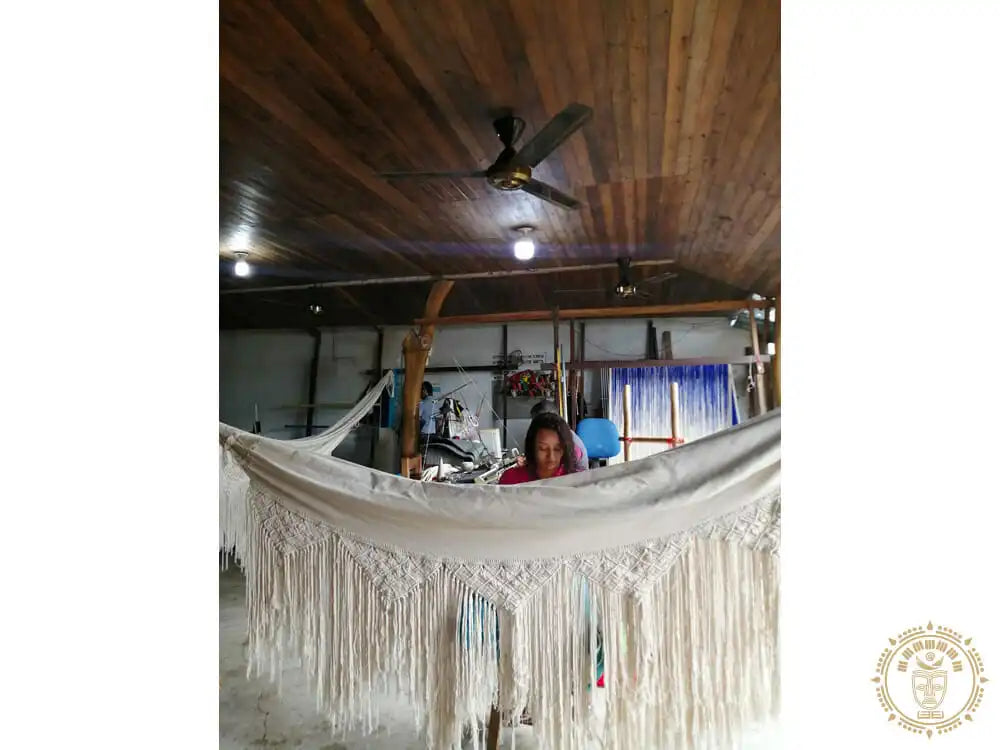 hamac l macrame ecru 6